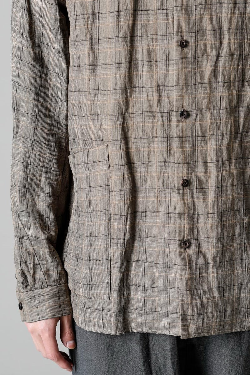 Check shirt viscose / cotton