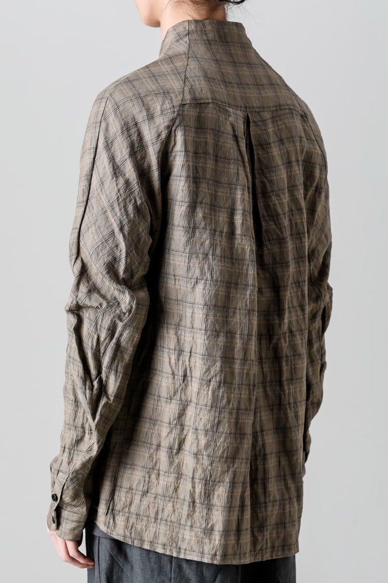 Check shirt viscose / cotton