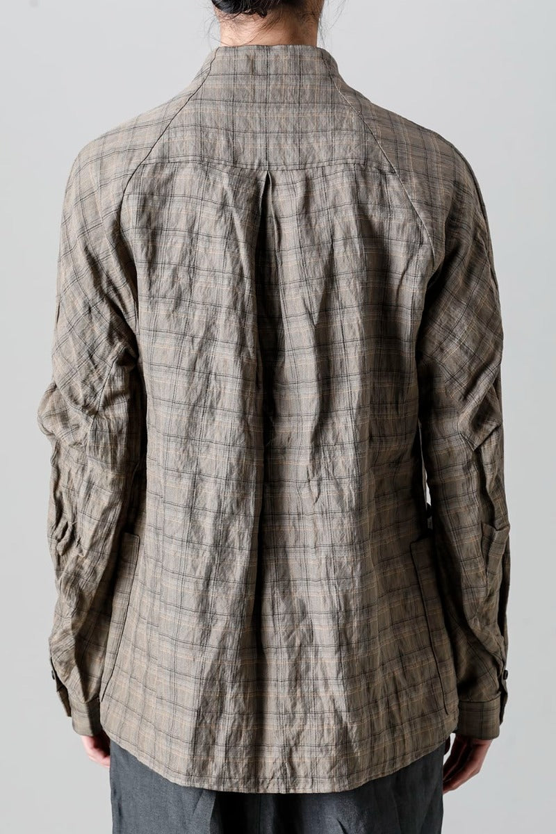 Check shirt viscose / cotton