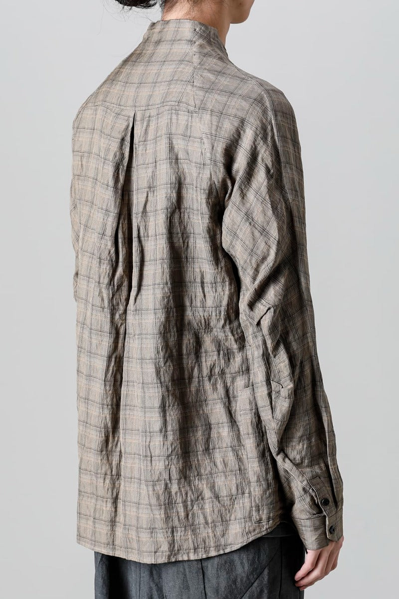 Check shirt viscose / cotton