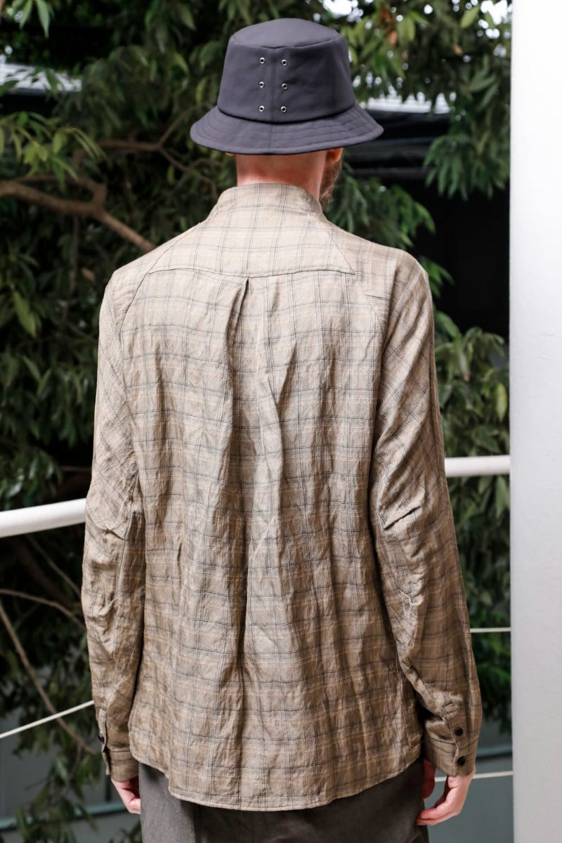 Check shirt viscose / cotton