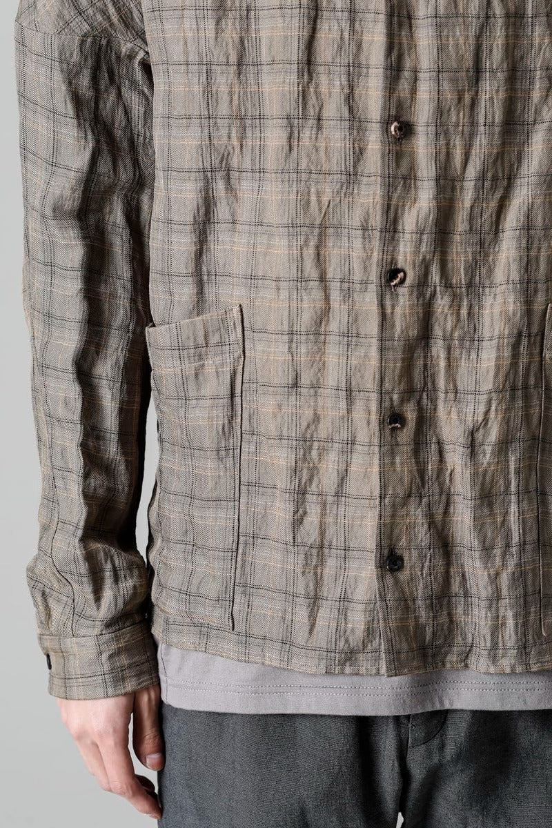 Check shirt viscose / cotton