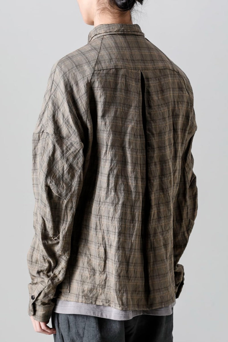 Check shirt viscose / cotton