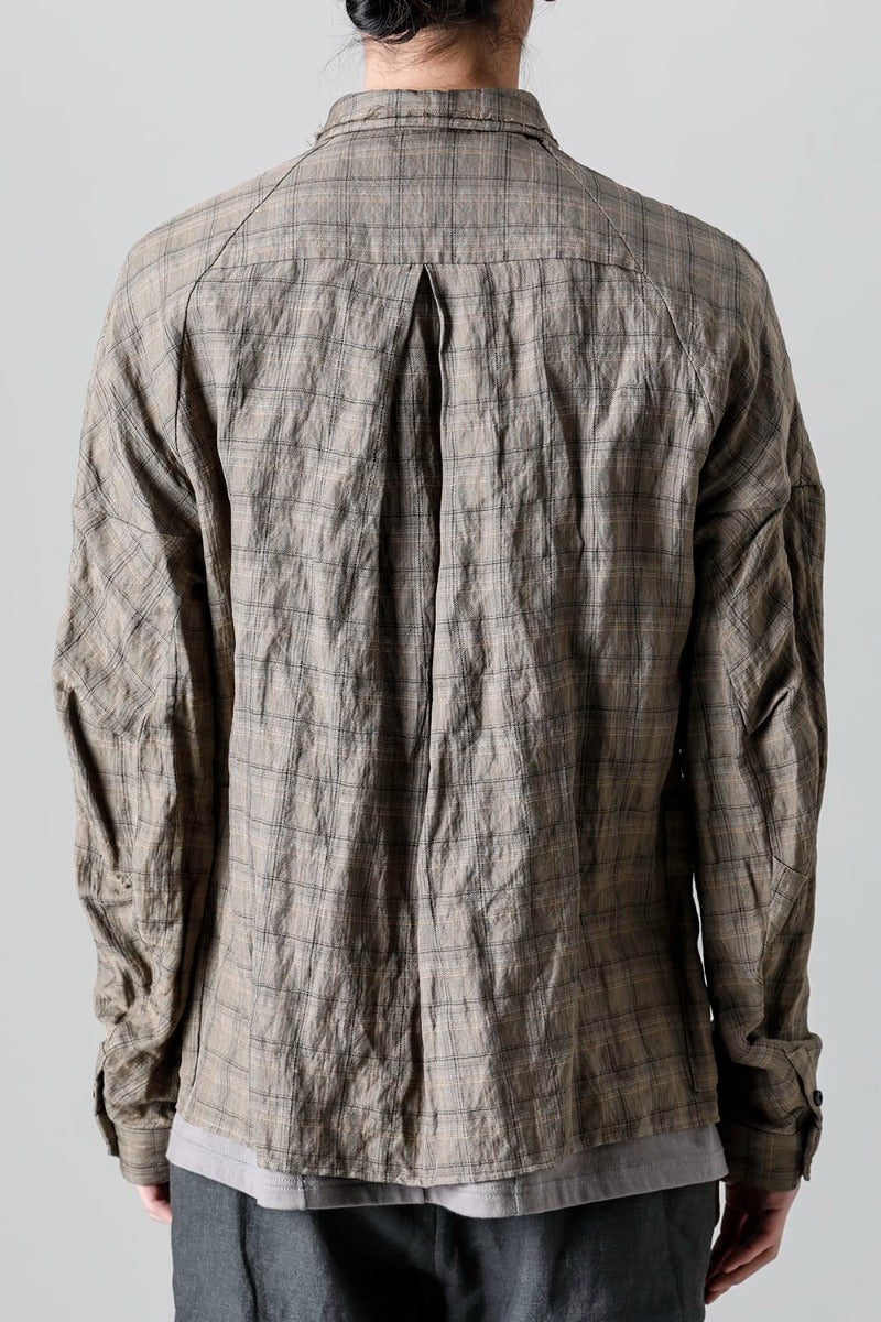 Check shirt viscose / cotton