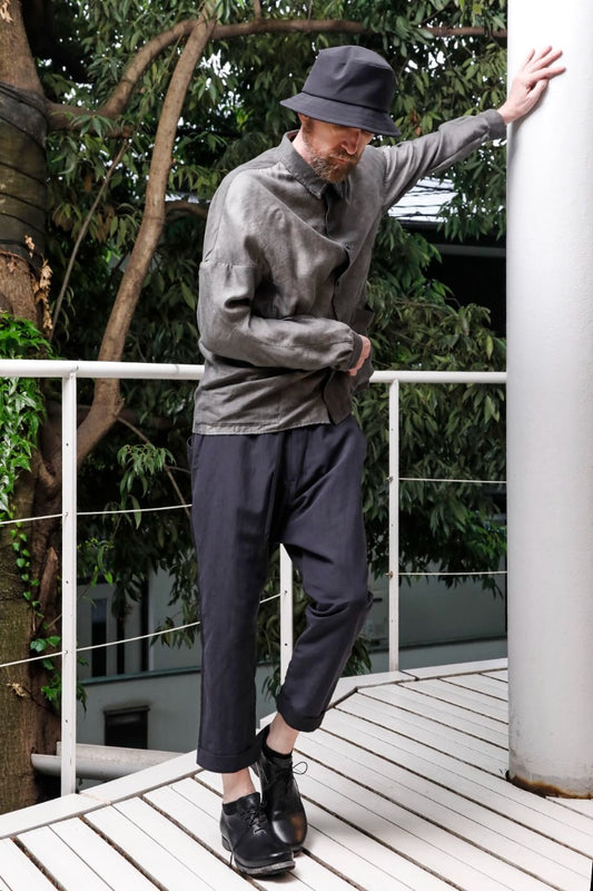 シャツ モダール/シルク 