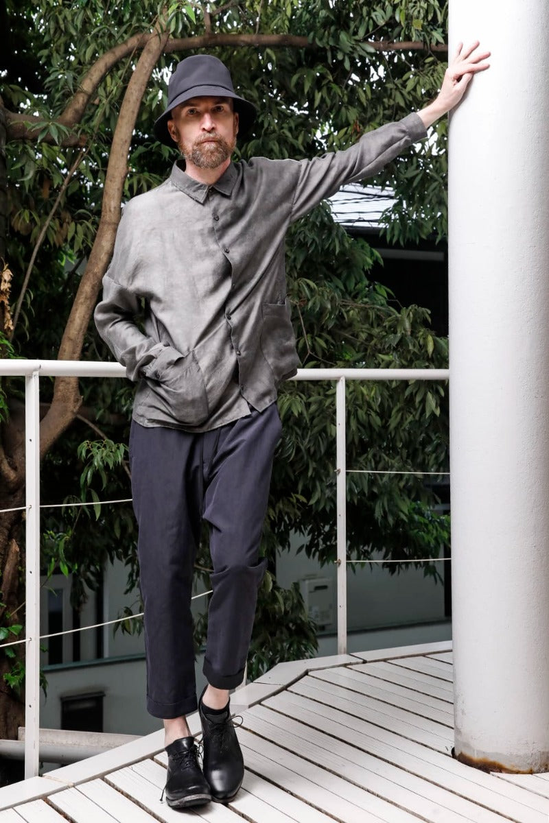 シャツ モダール/シルク 