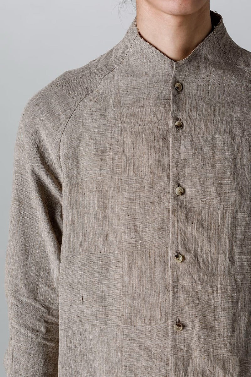 ロングシャツ Ramie "デューン”