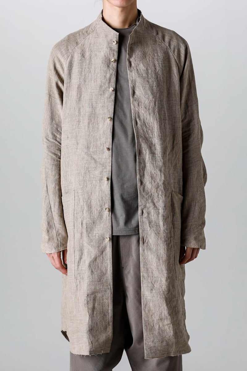 ロングシャツ Ramie "デューン”