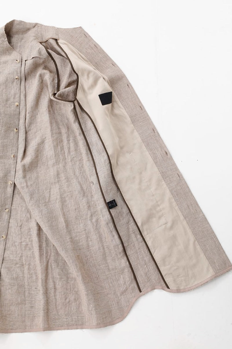 ロングシャツ Ramie "デューン”