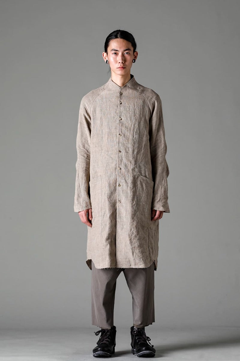 ロングシャツ Ramie "デューン”