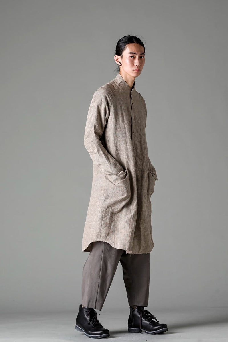 ロングシャツ Ramie "デューン”