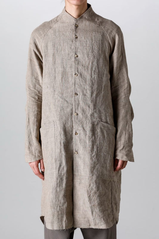 ロングシャツ Ramie "デューン”