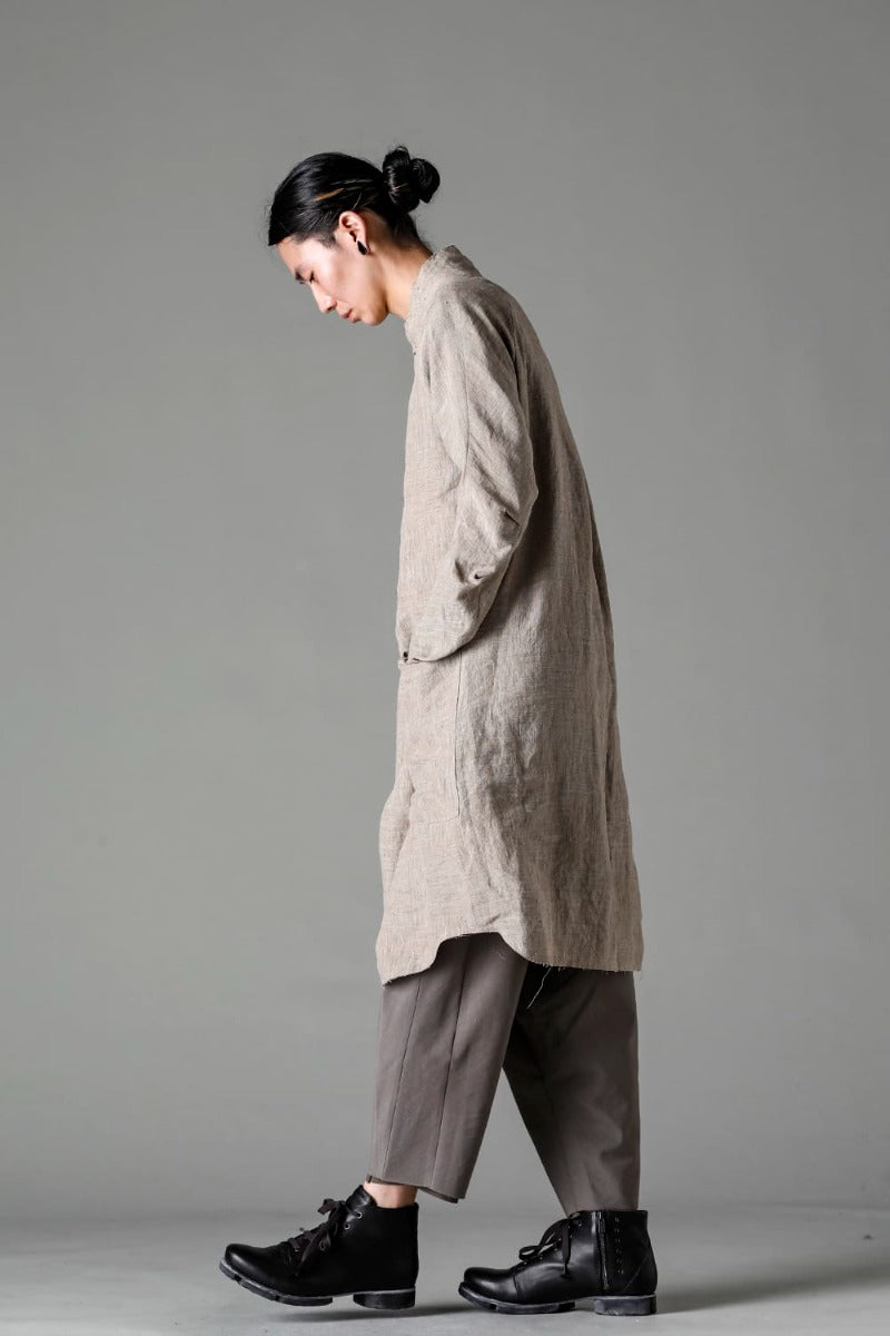 ロングシャツ Ramie "デューン”