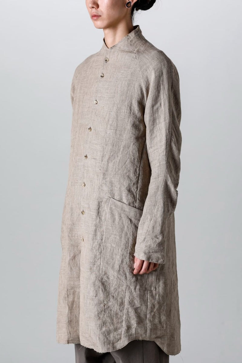 ロングシャツ Ramie "デューン”