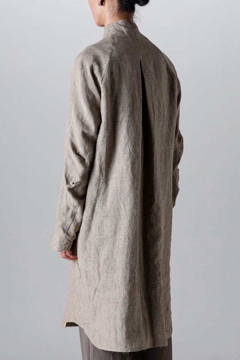 ロングシャツ Ramie "デューン”