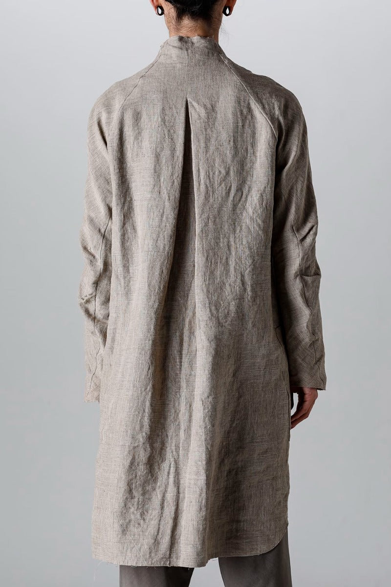 ロングシャツ Ramie "デューン”