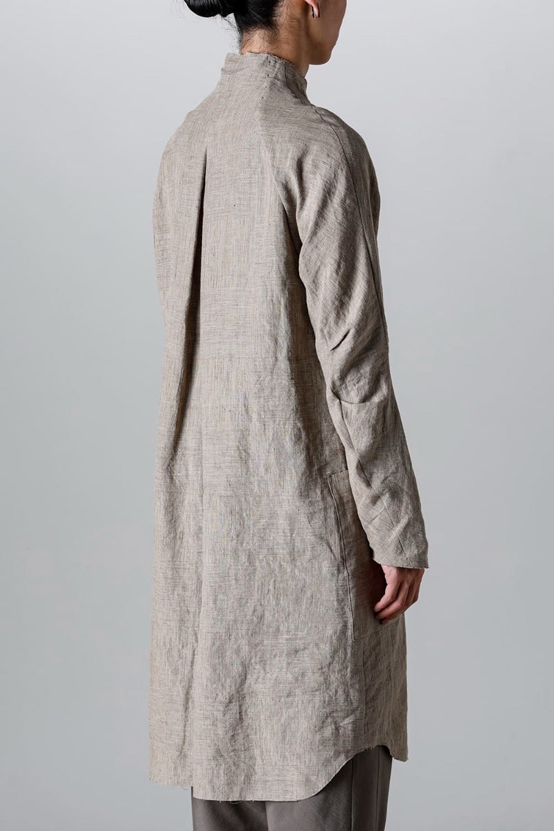 ロングシャツ Ramie "デューン”