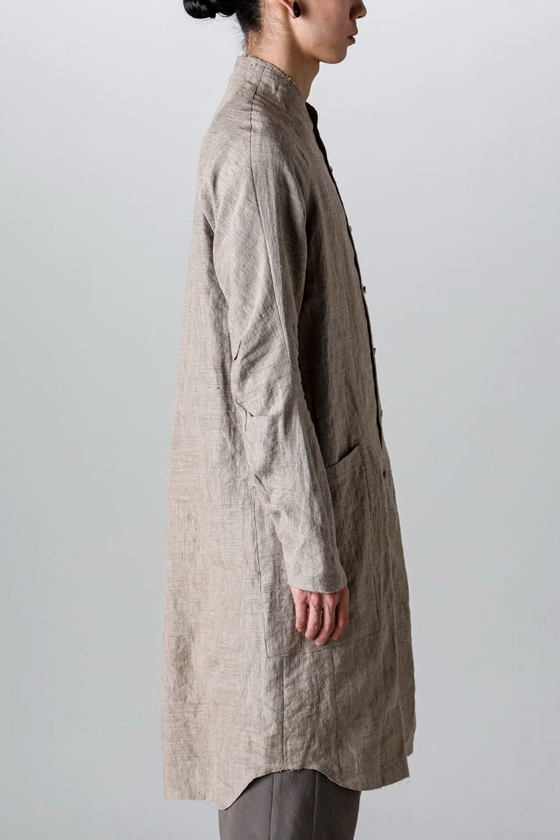 ロングシャツ Ramie "デューン”