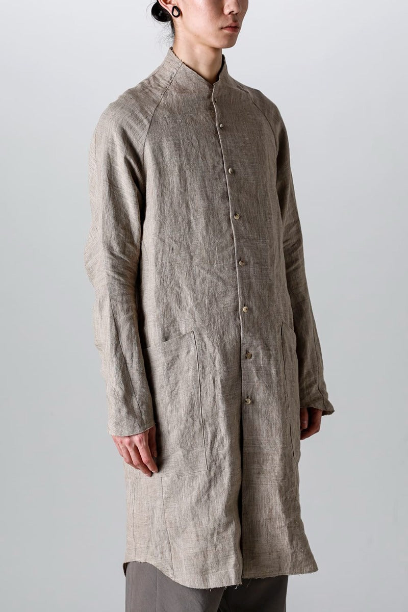 ロングシャツ Ramie "デューン”