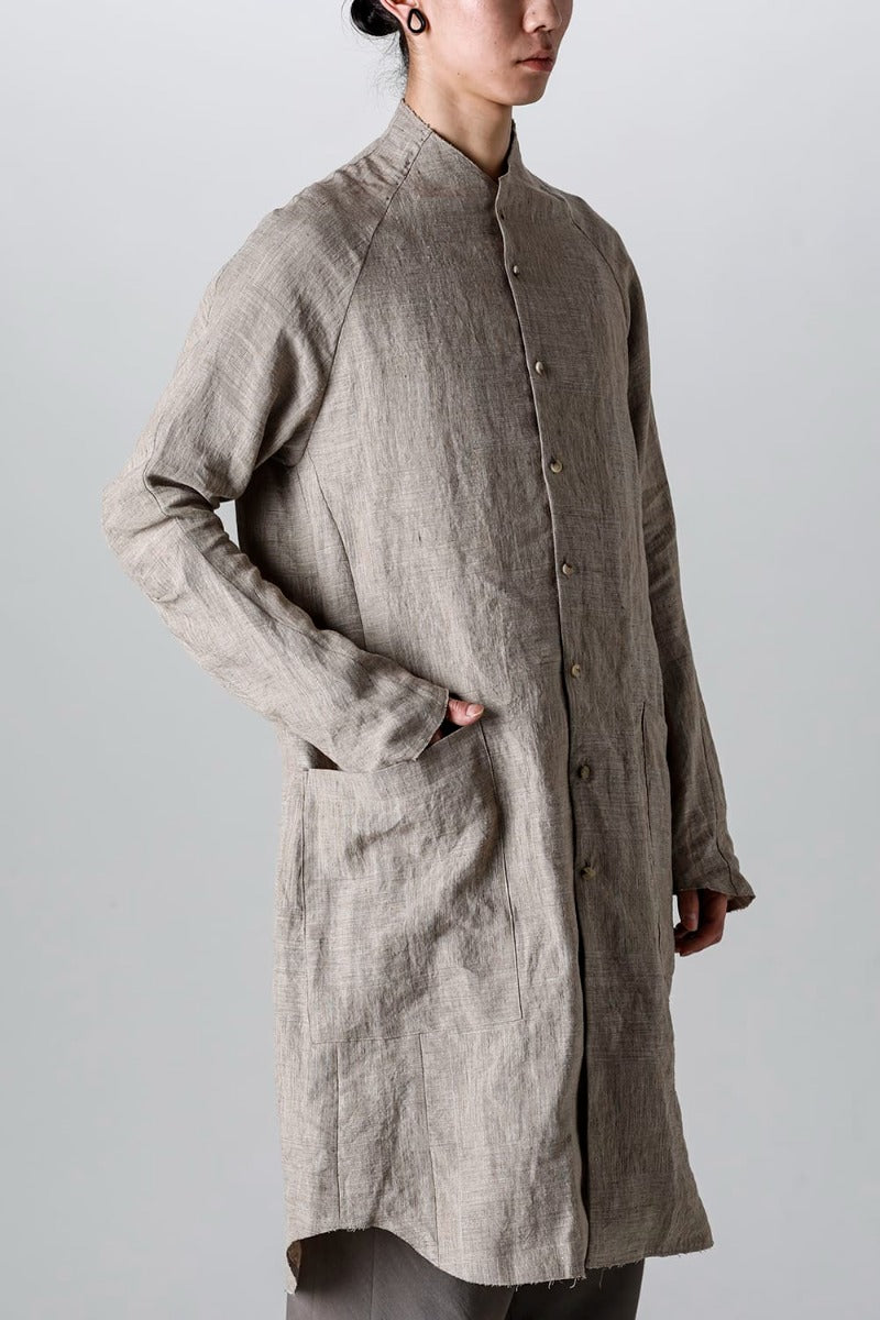 ロングシャツ Ramie "デューン”