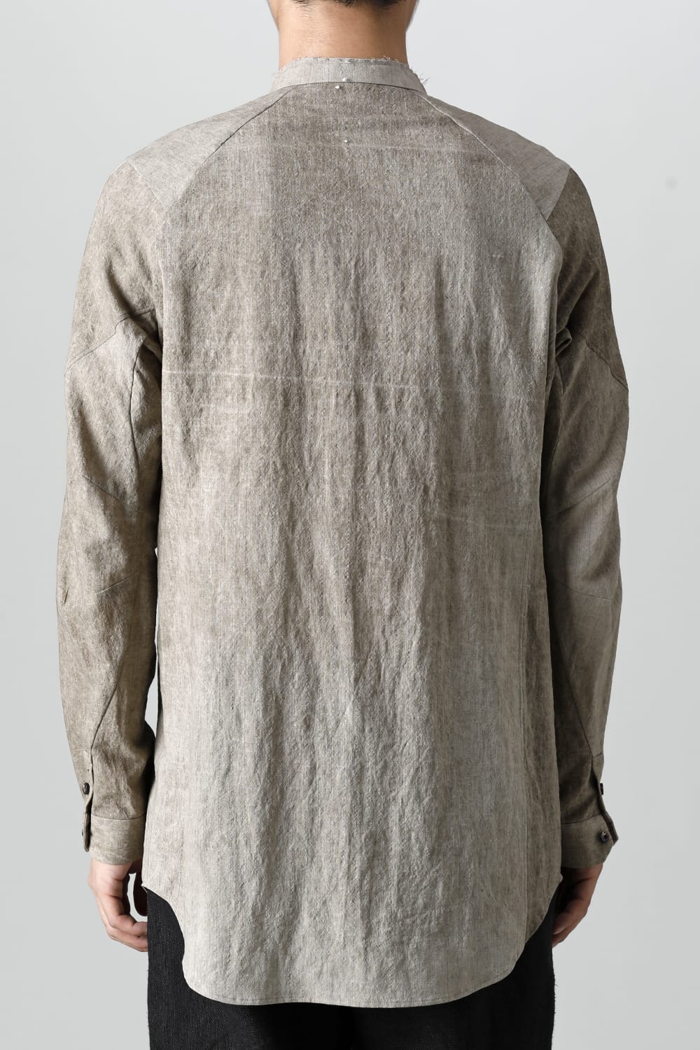Shirt cotton / linen cold dyed