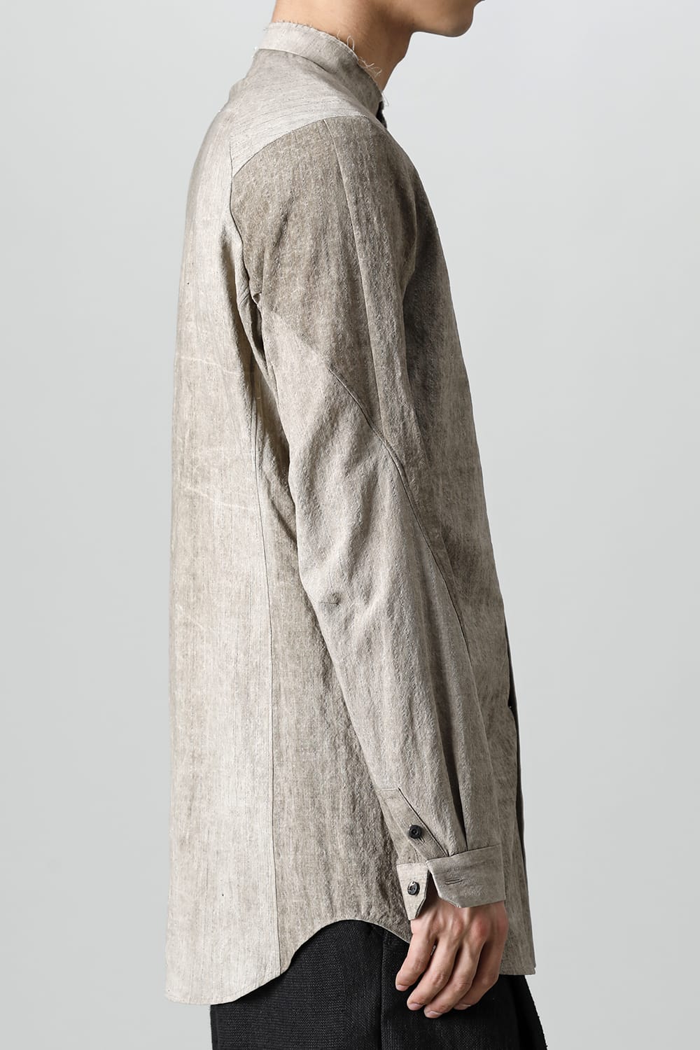 Shirt cotton / linen cold dyed