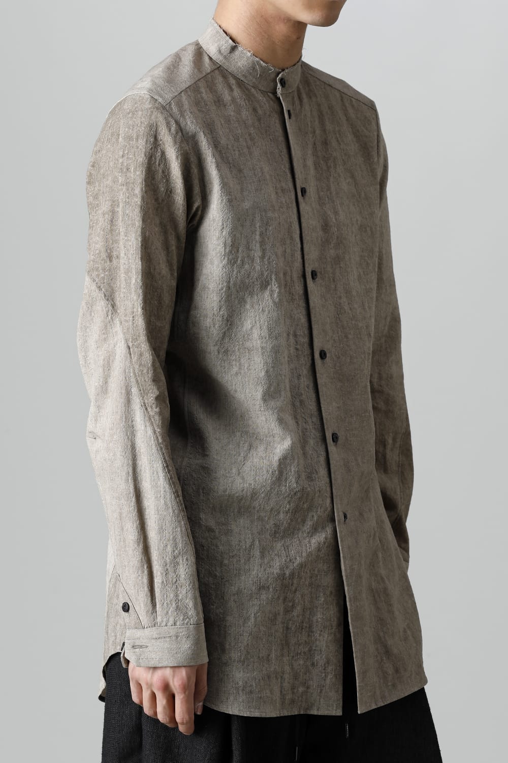 Shirt cotton / linen cold dyed