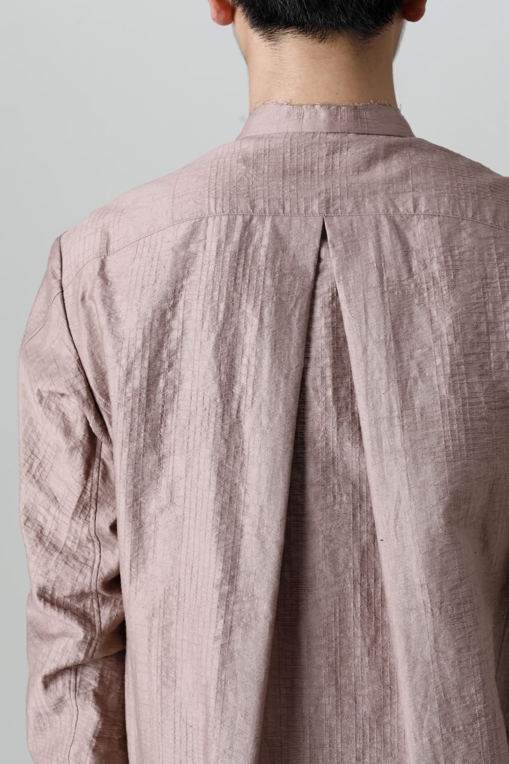 Shirt cotton / nylon Shadow jacquard  Pink Gray