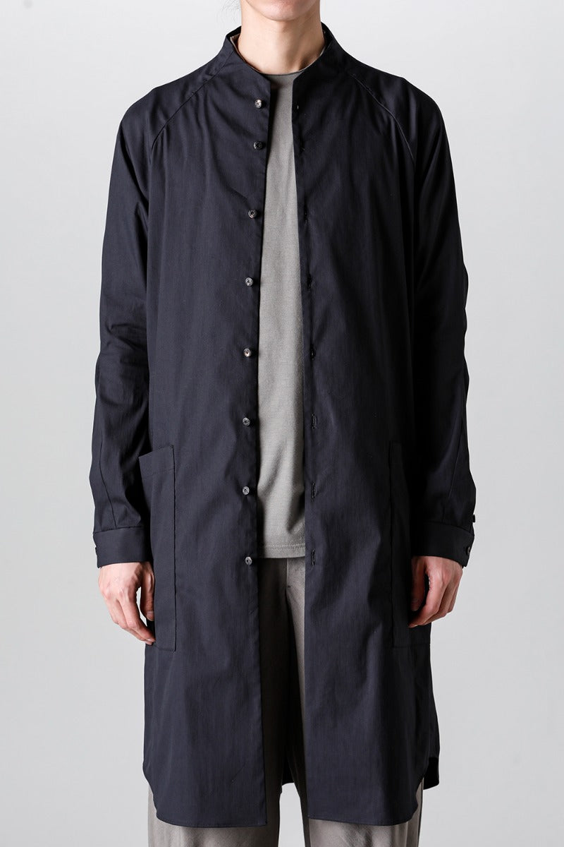 Long shirt stretch cotton Black