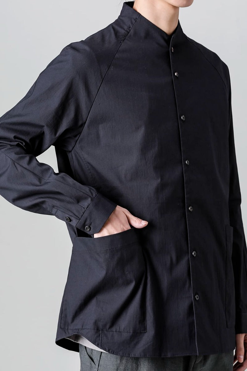 Shirt stretch cotton Black