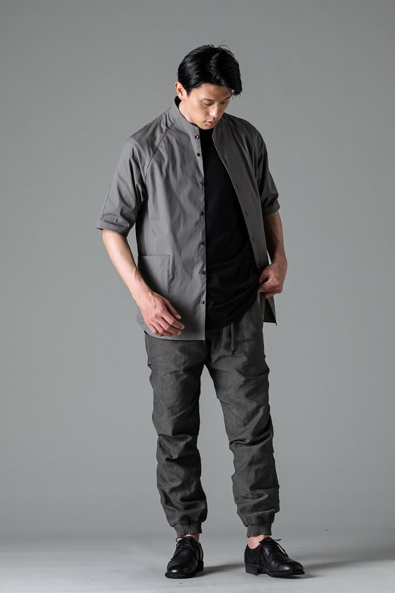 Short sleeve shirt stretch cotton Mud Gray