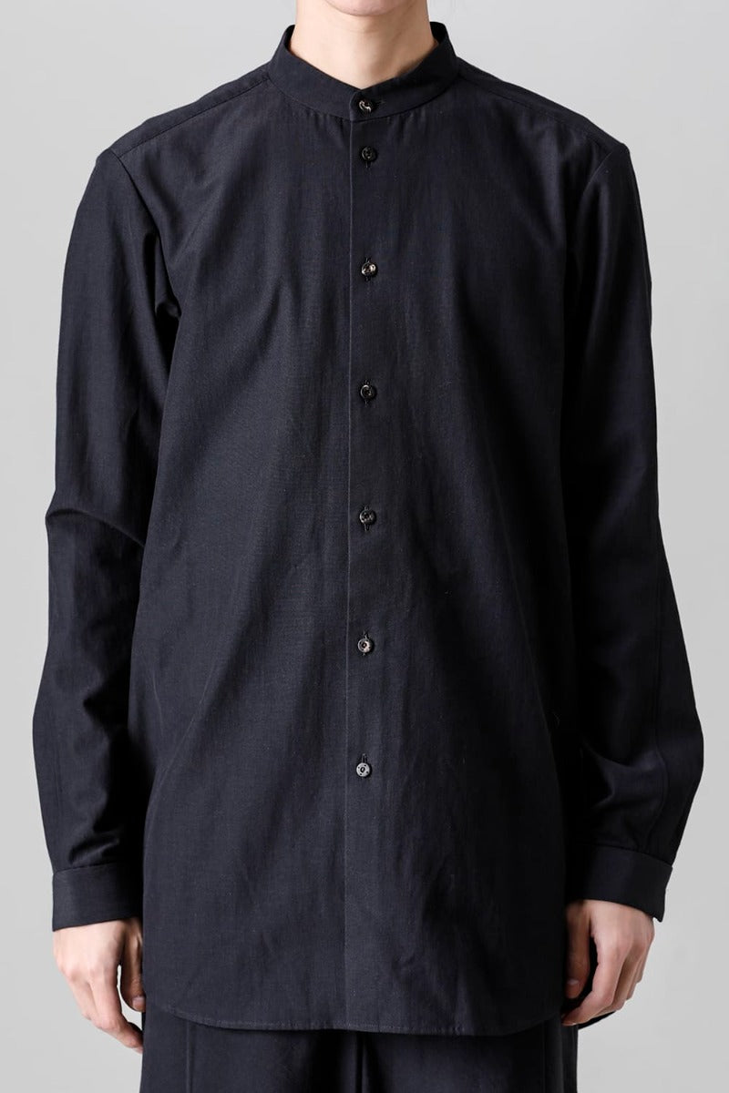 Shirt Cotton / silk / viscose Black