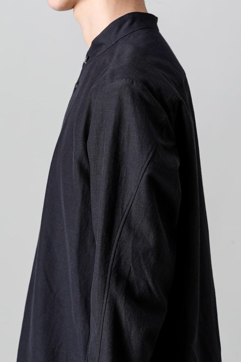 Shirt Cotton / silk / viscose Black