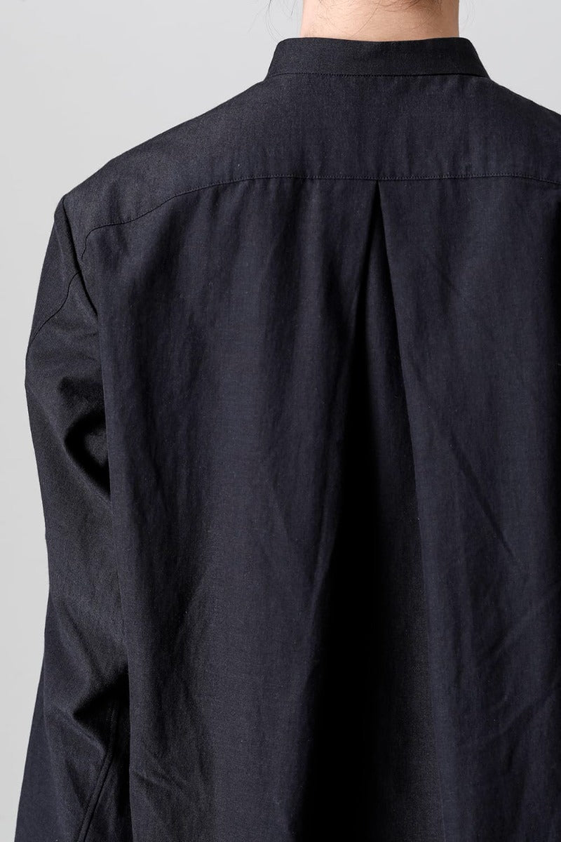 Shirt Cotton / silk / viscose Black