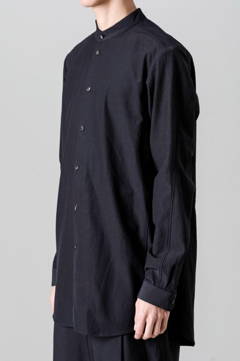 Shirt Cotton / silk / viscose Black