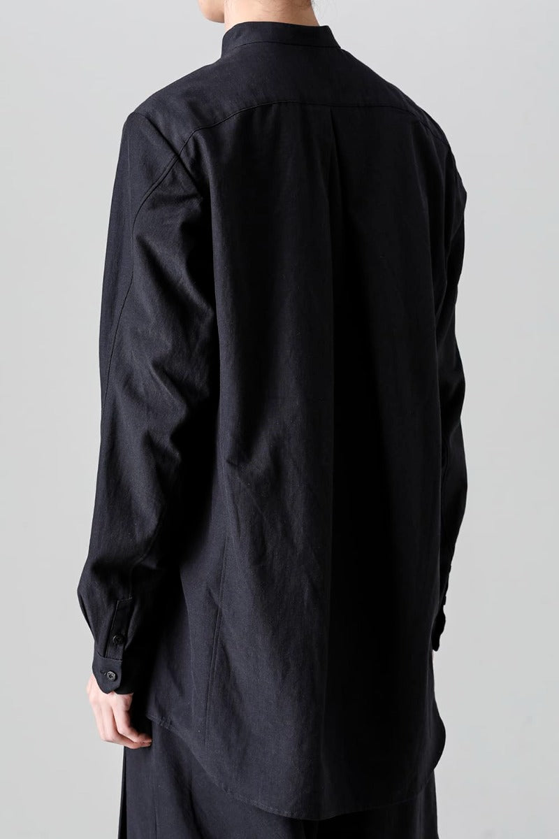 Shirt Cotton / silk / viscose Black