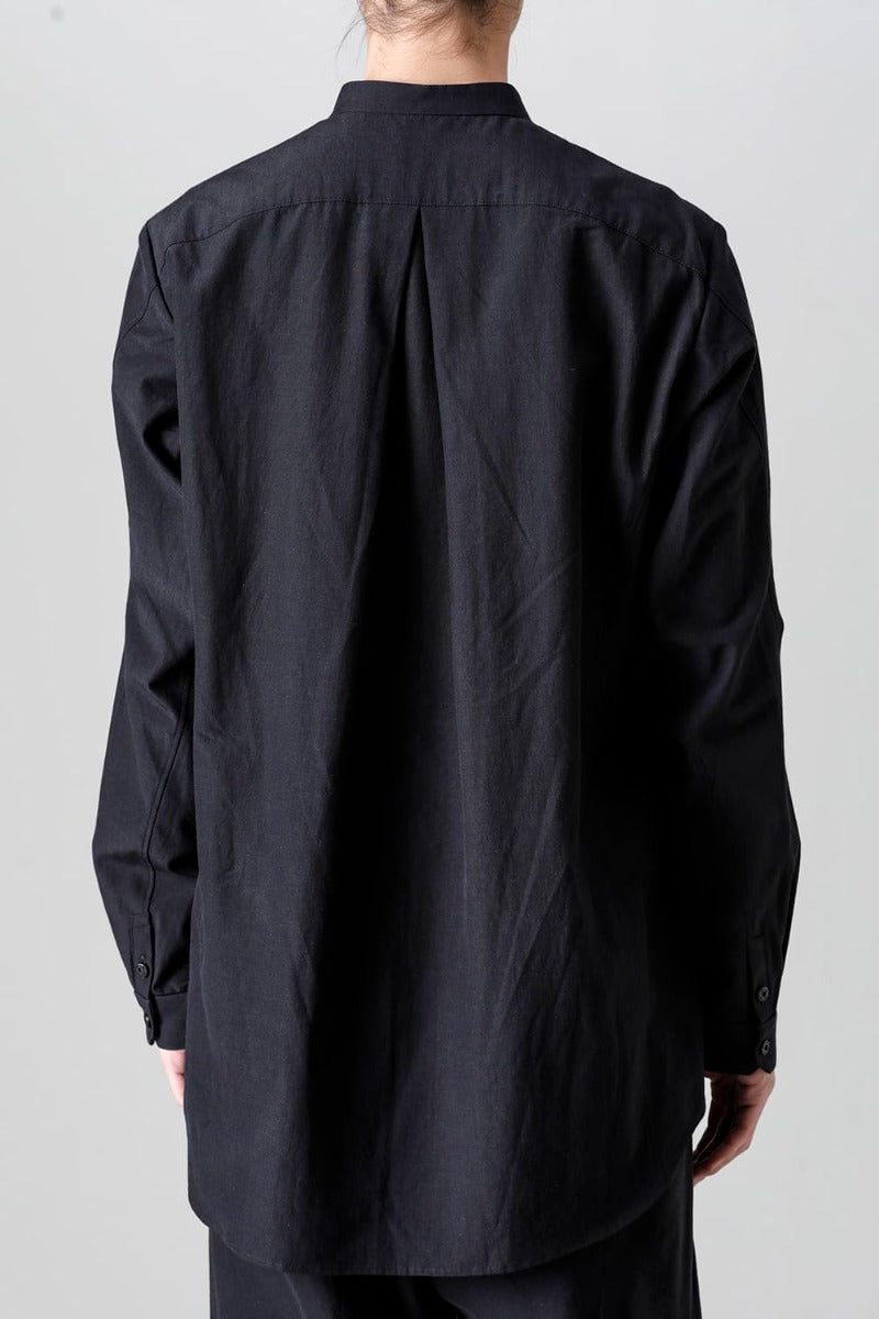 Shirt Cotton / silk / viscose Black