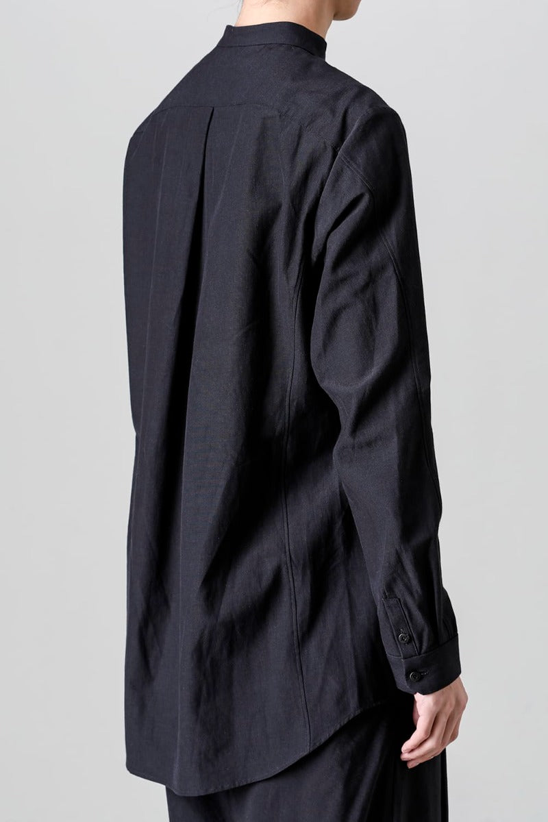 Shirt Cotton / silk / viscose Black