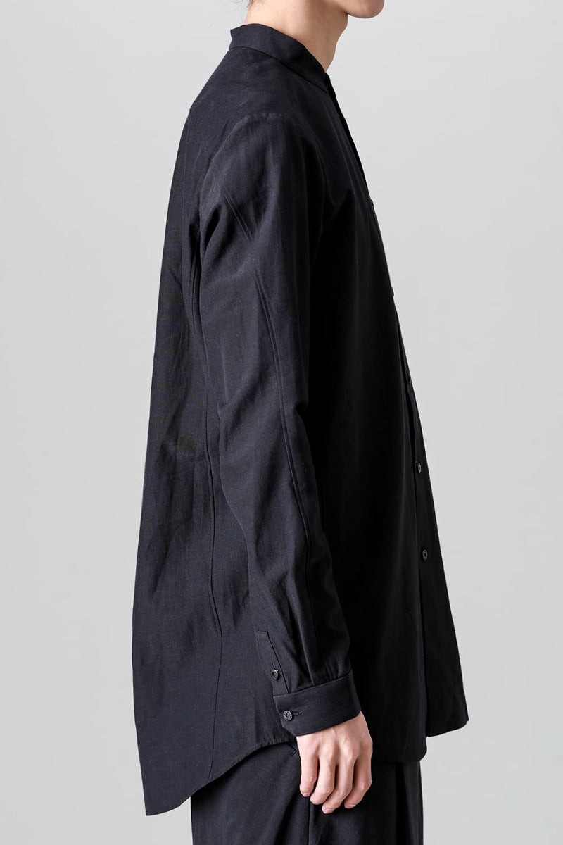 Shirt Cotton / silk / viscose Black