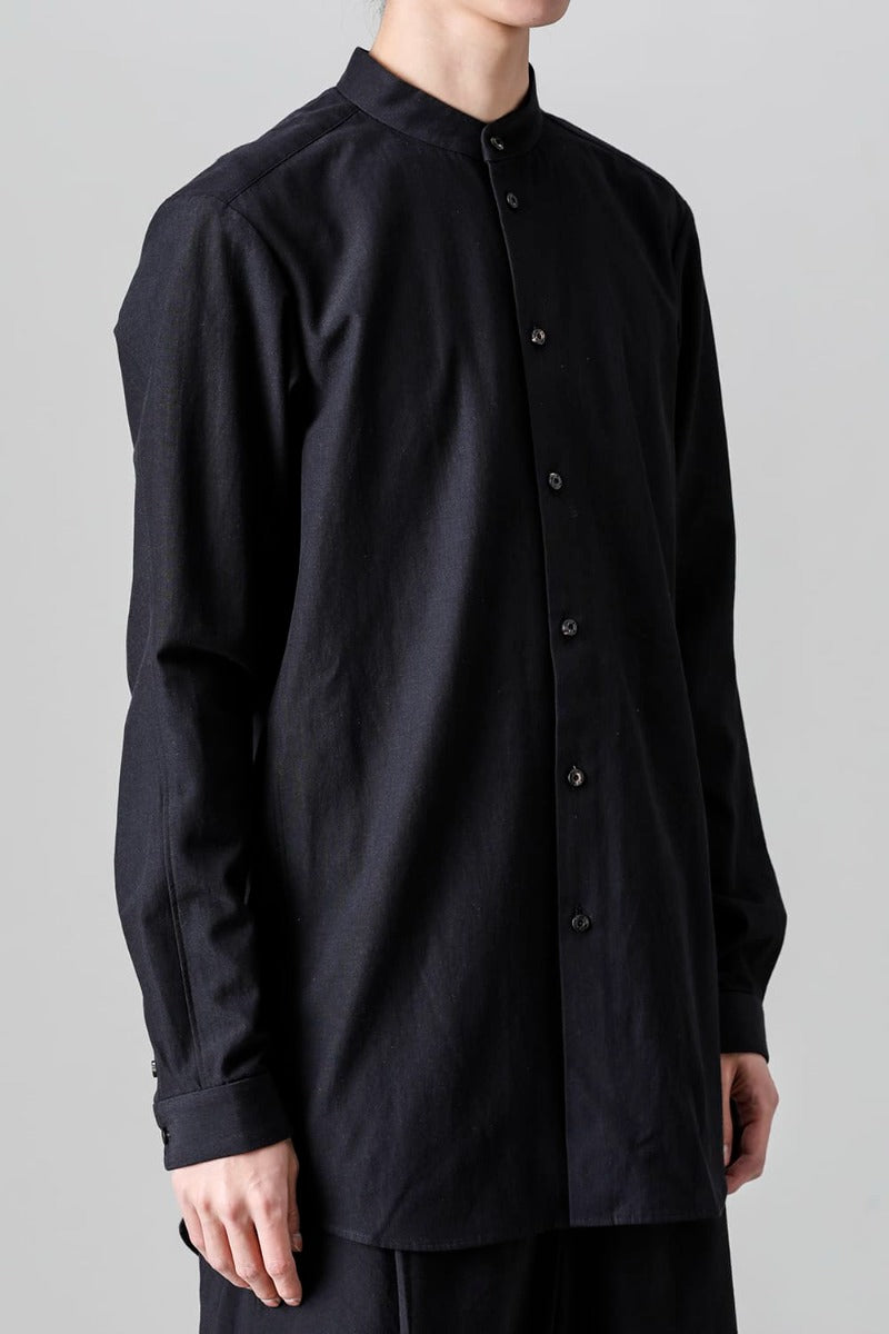 Shirt Cotton / silk / viscose Black