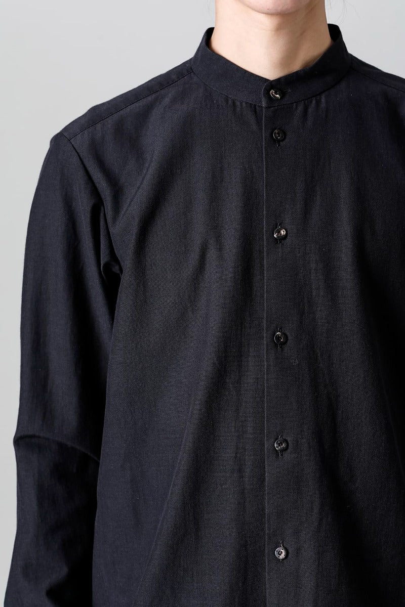 Shirt Cotton / silk / viscose Black