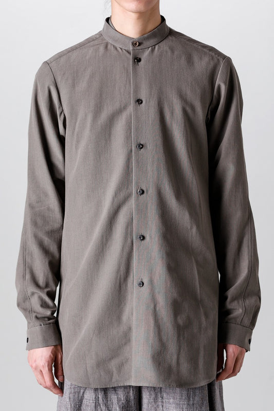 Shirt Cotton / silk / viscose Mud-Gray