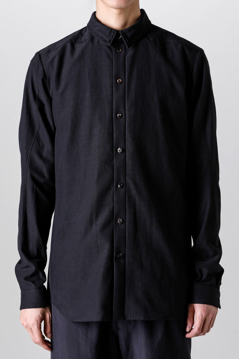 Shirt Cotton / silk / viscose Black