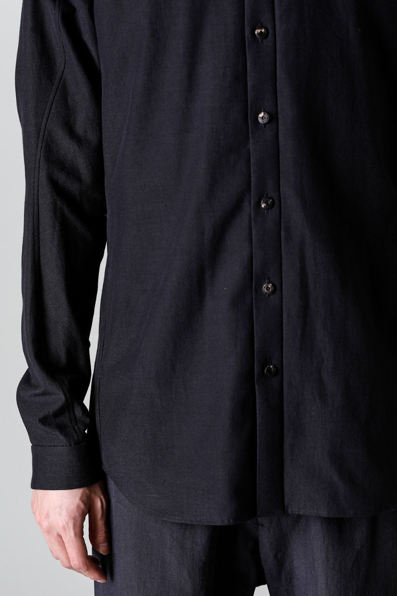 Shirt Cotton / silk / viscose Black