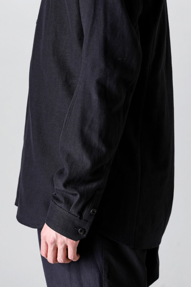 Shirt Cotton / silk / viscose Black