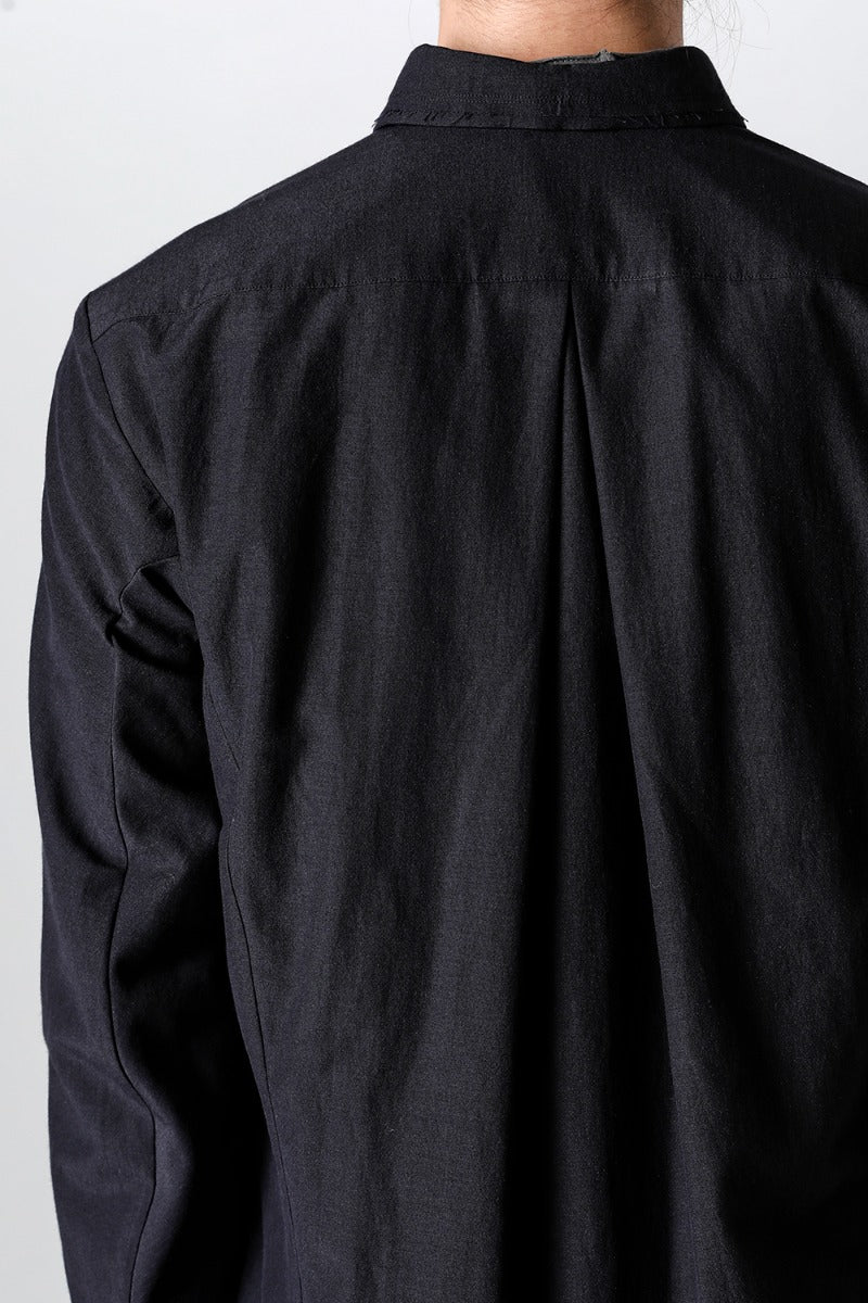 Shirt Cotton / silk / viscose Black