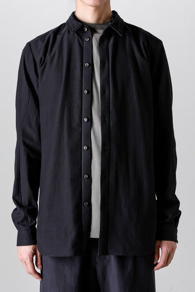 Shirt Cotton / silk / viscose Black
