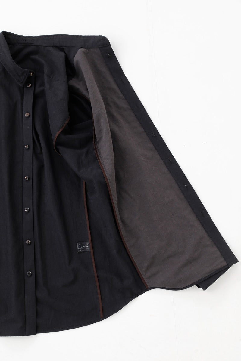 Shirt Cotton / silk / viscose Black