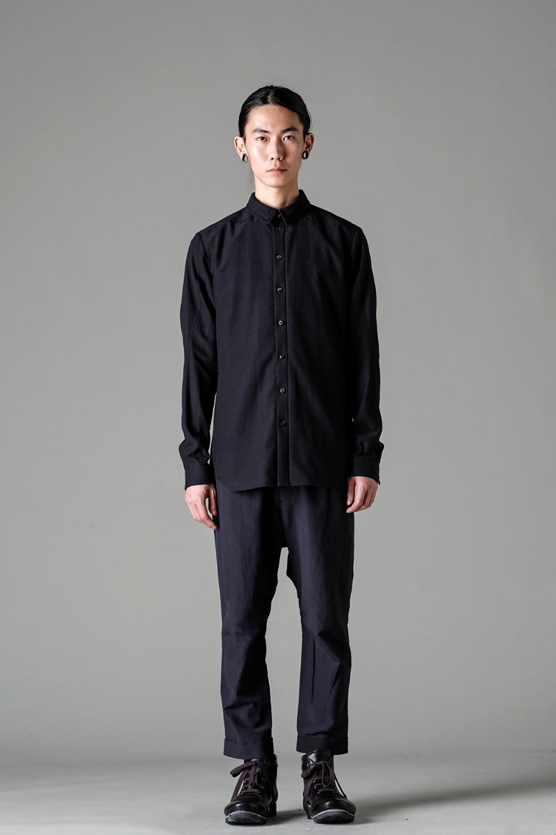 Shirt Cotton / silk / viscose Black