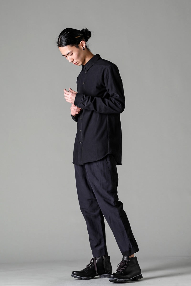 Shirt Cotton / silk / viscose Black